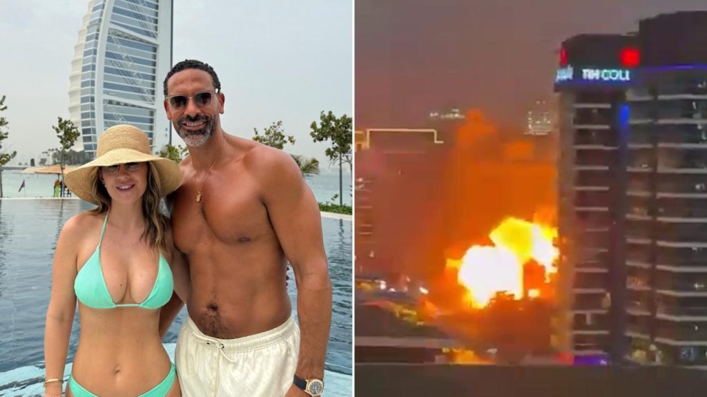Rio and Kate Ferdinand 'scared' after being stuck in Dubai during missile blitz